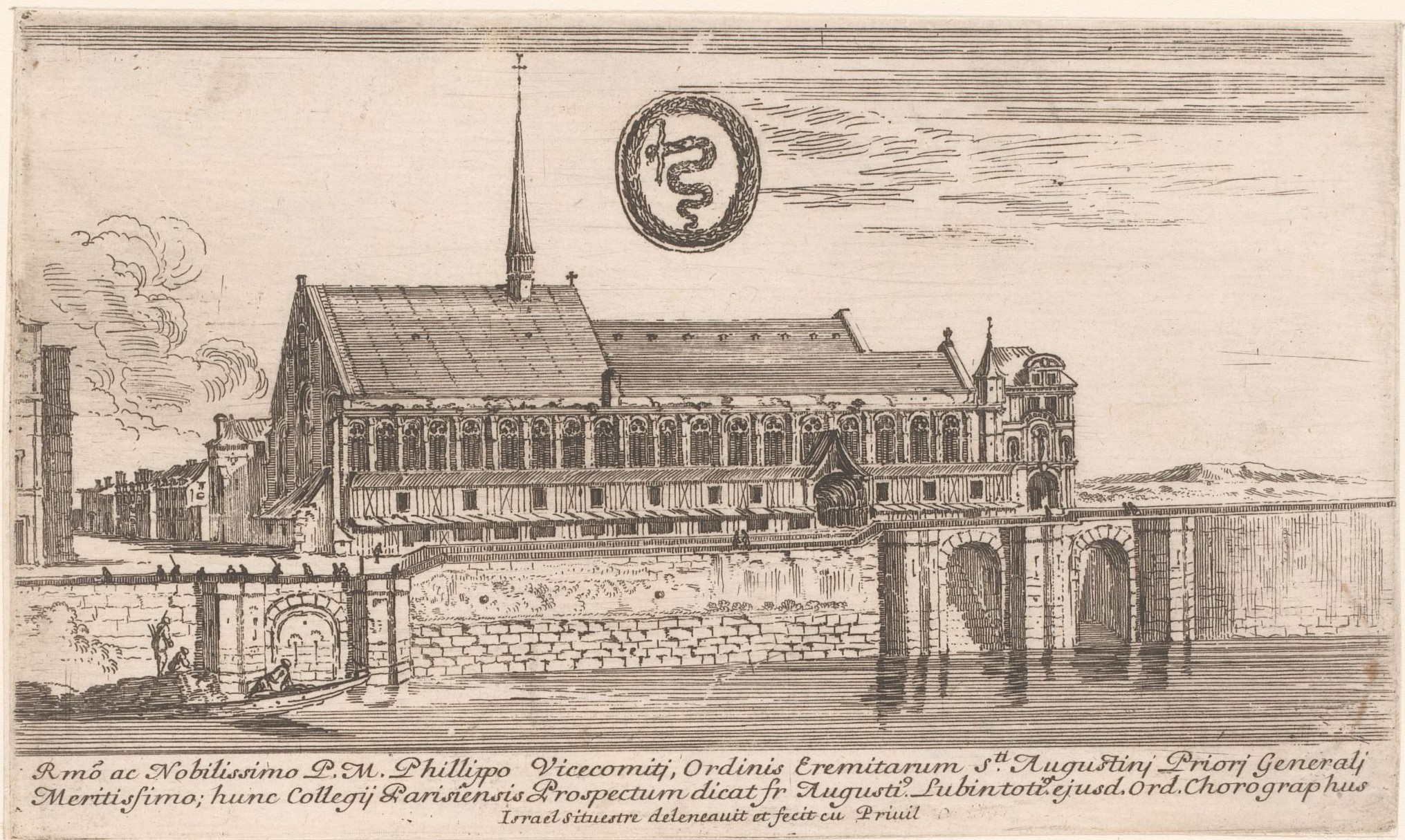 Israël Silvestre : Vue du couvent des Augustins