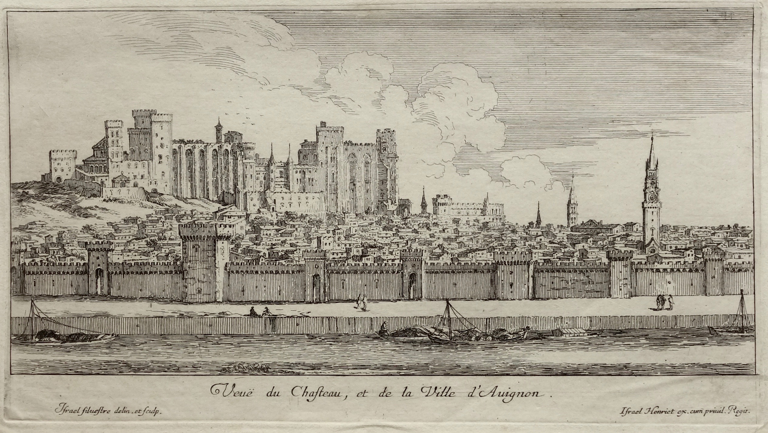 Israël Silvestre : Veuë du Chasteau, et de la Ville d