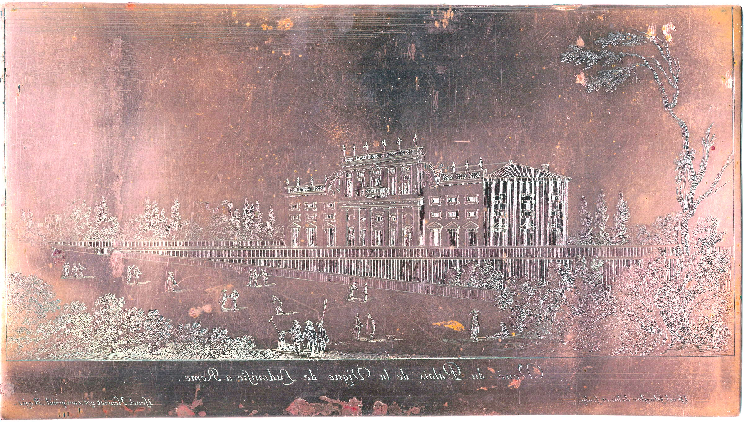 Israël Silvestre : Veuë du Palais de la Vigne de Ludouisio a Rome.