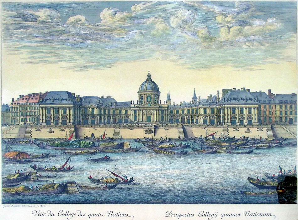 Israël Silvestre : Vue du collège des Quatre-Nations a Paris.
