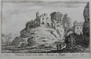 Veuë du Temple de la Sibile Tiburtine a Tivoli.