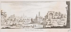 11.7 Veüe du Temple du Soleil a RomeIsraël ex. cum priuil RegisH : 113 L : 250
 Faucheux : 11.7  Baré : N° 901Crédit : Bibliothèques de Nancy, P-FG-AL-00038