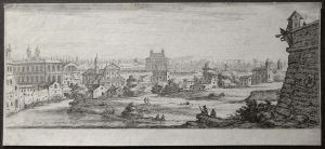 11.9 Vue de divers édifices de la ville Rome.H : 115 L : 251
 Faucheux : 11.9  Baré : N° 902Crédit : Claude Poulard