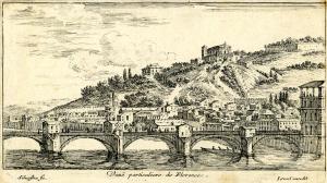 12.10 Veuë particulière de Florence.Silvestre fe. Israël excuditH : 98 L : 173
 Faucheux : 12.10  Baré : N° 726