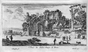 Veuë du Palais Major de Rome (Sur le mont Palatin.)