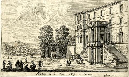Palais de la Vigne d'Este à Tivoly. (Du côté du jardin.)
