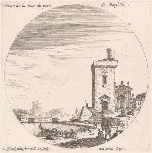 Veue de la tour du port de Marseille.