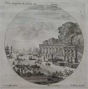 Veüe en partie du Palais de Nancy.