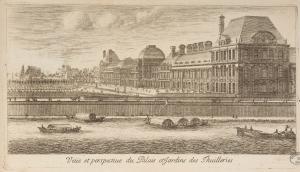 161.7 Veüe et perspective du Palais, et Jardins des Thuilleries.Bibliothèques de Nancy, P-FG-AL-00039H : 376 L : 497
 Faucheux : 161.7  Baré : N° 58Crédit : Bibliothèques de Nancy, P-FG-AL-00039