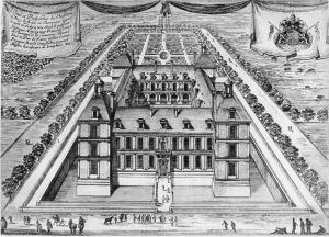 165.1 Veuë et Perspective du Chasteau d'Ancy le franc en ChampagneIsraël Silvestre delineauit et sculpsit.H : 230 L : 329
 Faucheux : 165.1  Baré : N° 413