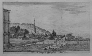 165.4 Veuë du Village d'Ansy le franc.Israël ex.H : 87 L : 148
 Faucheux : 165.4  Baré : N° 416Crédit : Thierry ALGRIN