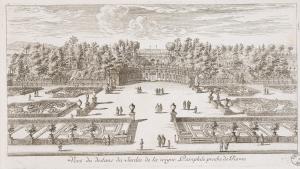 Veuë du dedans du Jardin de la vigne Pamphile proche de Rome