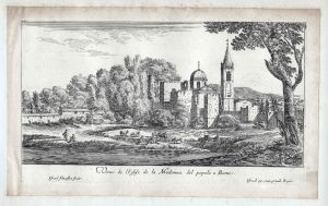 17.7 Veue de l'Eglise de la Madonna del popolo à Rome.Israël Silvestre fecit. Israël ex. cum privil. Regis.H : 141 L : 246
 Faucheux : 17.7  Baré : N° 920
