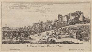 17.8 Veuë du Palais Maior a Rome.Israël Silvestre fecit Israël ex. cum priuil. Regis.H : 137 L : 247
 Faucheux : 17.8  Baré : N° 921Crédit : Claude Poulard