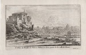 Veuë de l'Eglise de Saincte Sabine, et d'une partie de la ville de Rome.