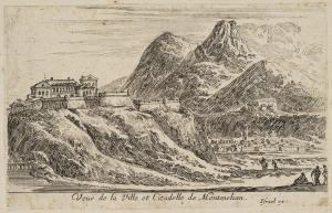 18.7 Veuë de la Ville et Citadelle de Montmelian.Israël ex.H : 94 L : 132
 Faucheux : 18.7  Baré : N° 597Crédit : Fabien de Silvestre