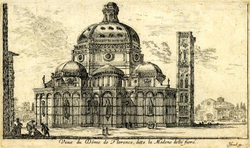 18.8 Veue du Dôme de Florence, ditte la Madone delle Fioré.Israël ex.H : 93 L : 159
 Faucheux : 18.8  Baré : N° 730