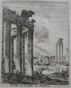 Partie du Temple de Faustine. (Dans le Campo vaccino.)