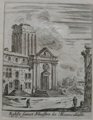 Eglise sainct Silvestre de Montecaualle. (Sur le mont Quirinal. )