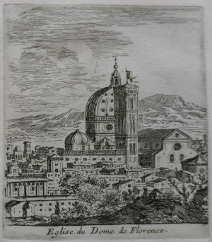 19.8 Eglise du Dome de Florence. (Eglise de Ste Marie delle flore.)H : 82 L : 72
 Faucheux : 19.8  Baré : N° 731