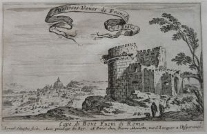 Diverses Veües de France et d'Italie (En haut dans une banderole.)