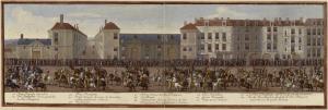 205.7 Marche des Mareschaux de Camp - Planche 6 : Quadrille Indienne : Le duc d'Enghien.H : 186 L : 559
 Faucheux : 205.7, version colorée  Baré : N° 79Crédit : Bibliothèque municipale de Versailles - Cote : Res grd fol A 21 m (a)