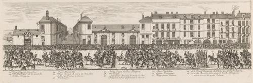 205.7 Marche des Mareschaux de Camp - Planche 6 : Quadrille Indienne : Le duc d'Enghien.H : 186 L : 559
 Faucheux : 205.7  Baré : N° 79