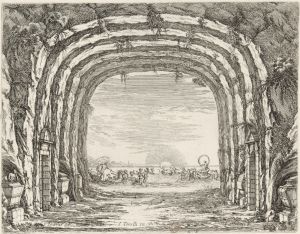207.5 Noces de Tétis - Planche 5..F. Francart del. I. Torelli in. I Silvestre F.H : 235 L : 305
 Faucheux : 207.5  Baré : N° 168Crédit : gallica.bnf.fr