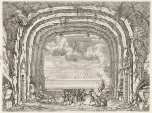 207.6 Noces de Tétis - Planche 6.F. Francart del. I. Torelli in. I. Silvestre F.H : 226 L : 305
 Faucheux : 207.6  Baré : N° 169Crédit : gallica.bnf.fr