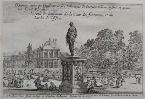 Divers veuës du Chasteau et des bastiments de Fontaine belleau ; dessiné et gravé par Israël Silvestre.