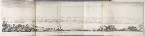 216.24 Veüe du Chasteau de Fontaine-bleau, du costé du JardinH : 255 L : 1112
 Dessin pour la gravure Faucheux : 216.24Crédit : Album Silvestre Israël, folio 62, © Louvre, département des Arts graphiques - INV 33074
