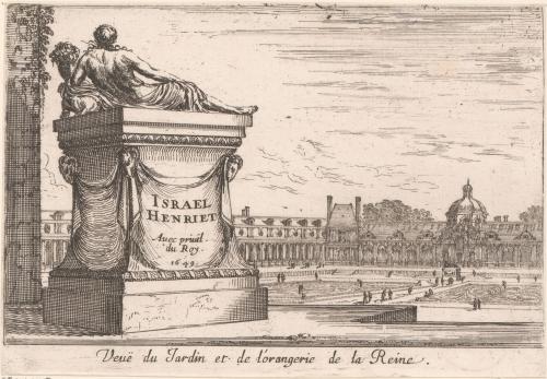 Veuë du Jardin et de l'orangerie de la Reine.