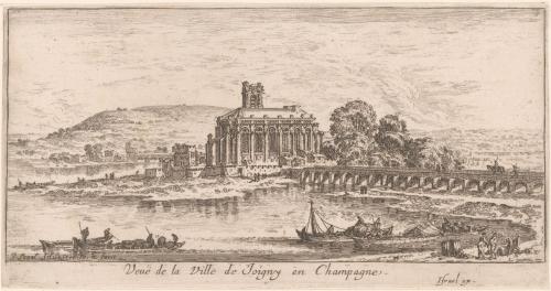 Veuë de la Ville de Joigny en Champagne.