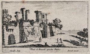 Veuë d Arcueil proche Paris.