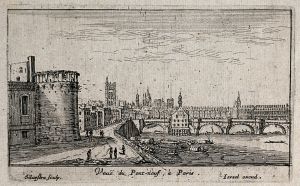 130.2 renvoi vers 23.7 Veuë du Pont-neuf, à Paris.
 Faucheux : 130.2  Baré : N° 181