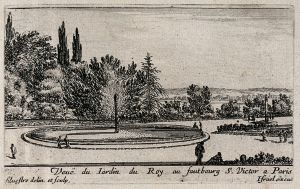 111.2 renvoi vers 23.9 Veuë du Jardin du Roy au fautbourg S. Victor a Paris
 Faucheux : 111.2  Baré : N° 162