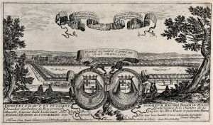 Differentes veuës du Chasteau et des Jardins, Fontaines, Cascades, Canaux et Parterres de Lienconrt.