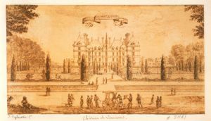 230.12 Face du costé du grand parterre.
 Dessin pour la gravure Faucheux : 230.12