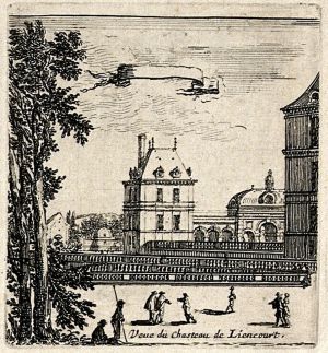 Veue du Chasteau de Liencourt.