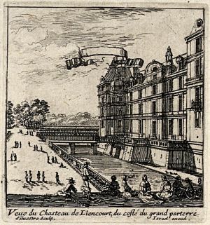 Veue du Chasteau de Liencourt, du costé du grand parterre