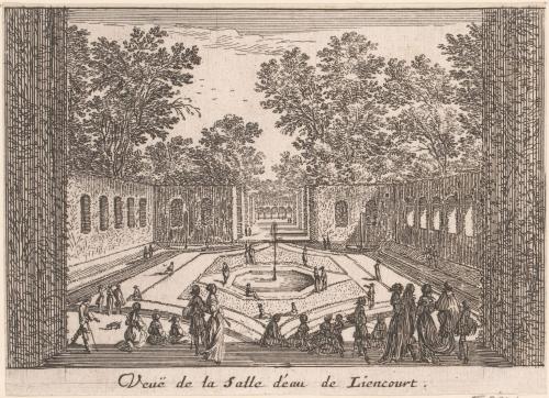 Veuë de la Salle d'eau de Liencourt.