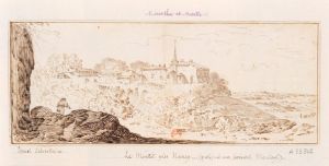 232.12 Le Montet près NancyH : 104 L : 260
 Dessin pour la gravure Faucheux : 232.12  Baré : N° 613Crédit : gallica.bnf.fr