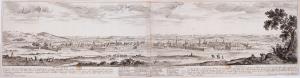 232.14 Nancy.Dessigné et graué par I. Silvestre Auec priuilege du Roy A Paris chez Pierre Mariette, rue S. Jacques a l'Esperance.H : 207 L : 817 - en deux feuilles réunies.
 Faucheux : 232.14  Baré : N° 615Crédit : Bibliothèques de Nancy, H-FG-ES-00003
