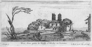 Veüe d'une partie de l'Eglise St. Nicolas en Lorraine.