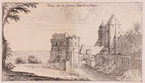 249.4 renvoi vers 232.30 Veüe de la porte Mazel a Metz (en haut).
 Faucheux : 249.4  Baré : N° 590