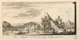 232.4 Veue et Perspective de la Porte sainct George de Nancy par dedans.H : 122 L : 241
 Faucheux : 232.4  Baré : N° 604Crédit : Bibliothèques de Nancy, P-FG-AL-00037-04