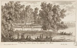 Veuë du carré d'eau de Lisini en Brie.