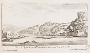 234.38 Veuë du Bastion S. Jean de Pierre en size, et d'une partie de la ville de Lion.Bibliothèques de Nancy, P-FG-AL-00038H : 132 L : 245
 Faucheux : 234.38  Baré : N° 559Crédit : Bibliothèques de Nancy, P-FG-AL-00038