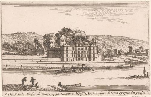 234.42 Veuë de la Maison de Vimy, appartenant a Monsr l'Archeuesque de Lyon, Primat des gaules.Israël Silvestre fecit. ISrael ex. cum priuil Regis.H : 105 L : 158
 Faucheux : 234.42  Baré : N° 563Crédit : Localisation moderne : Benoît Faure-Jarrosson