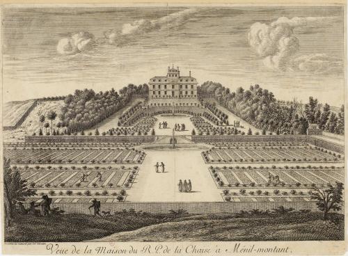238.1 Veüe de la Maison de Mont-Louis, située à Ménil-montant, aux environs de Paris.Dessinee au naturel par Isr. Silvestre.H : 382 L : 508
 Faucheux : 238.1  Baré : N° 154